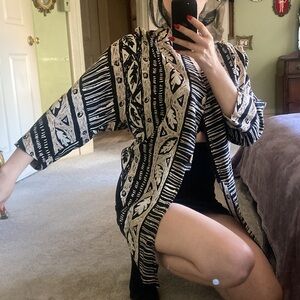 Sharon Anthony Vintage Tribal Crop Top